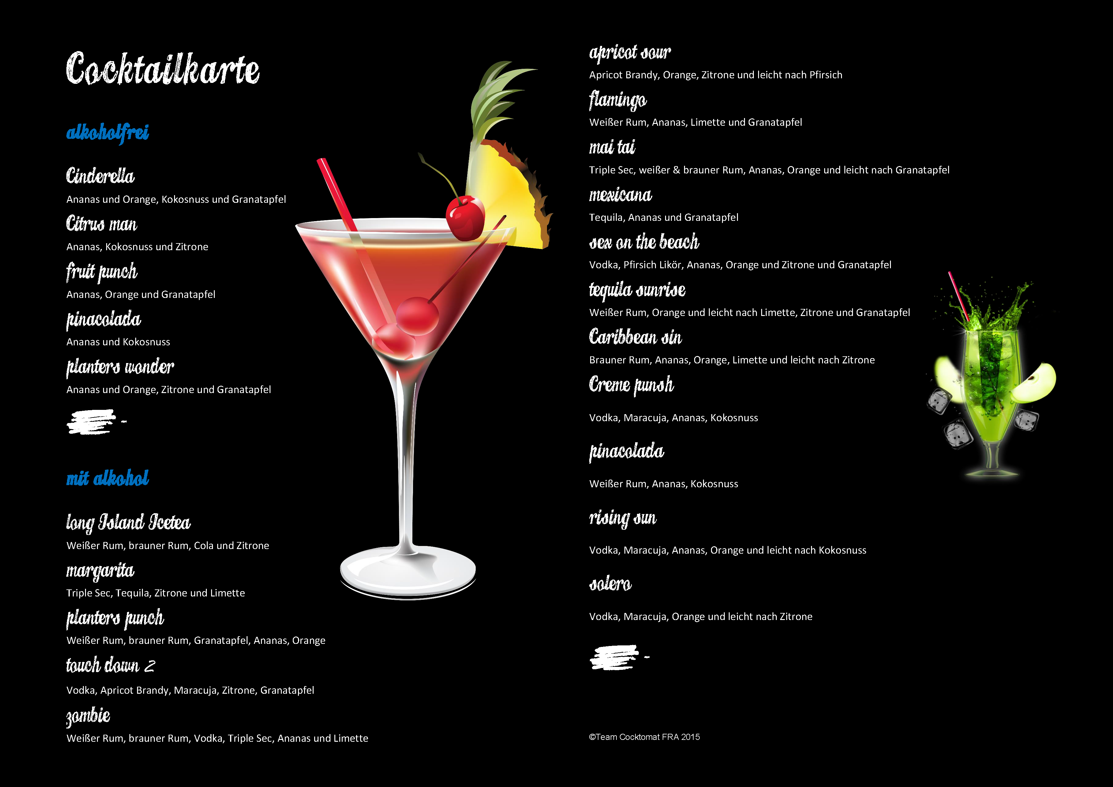 Cocktailkarte | Team-cocktomat.com